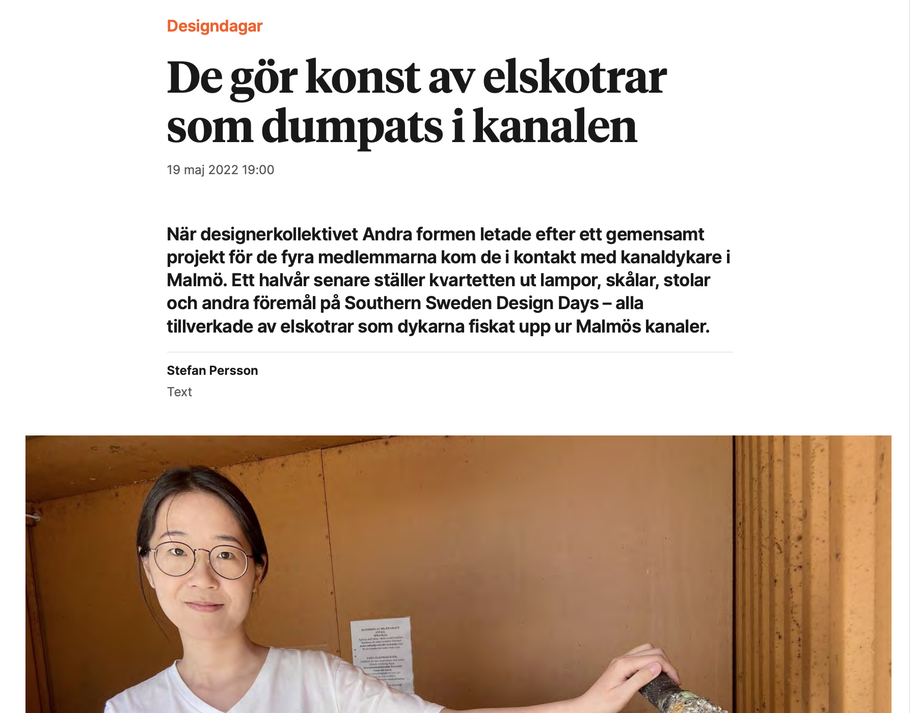 Skånska Dagbladet artikel