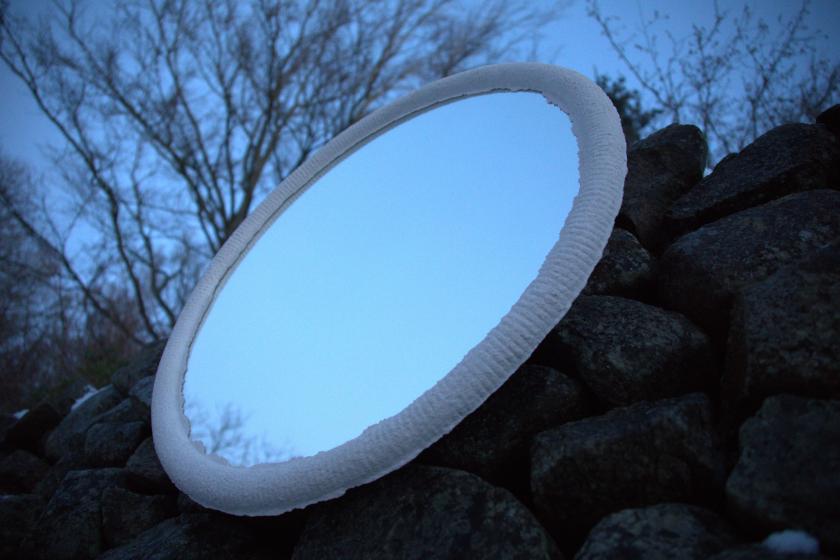 Large Ammonite mirror by ÅKA Studio