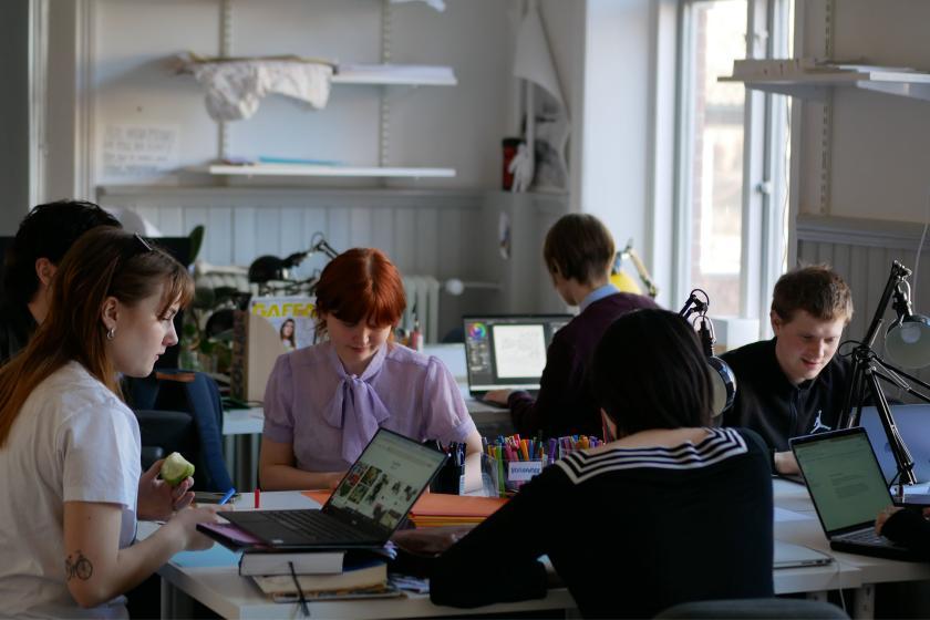 Picture of people creating